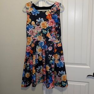 Black Foral Dress